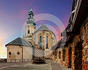 Slovakia - Nitra Castle at sunset