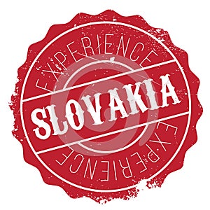 Slovakia stamp rubber grunge