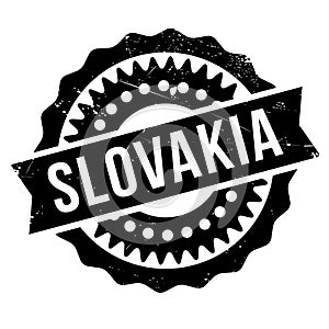 Slovakia stamp rubber grunge