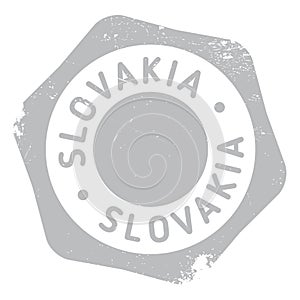 Slovakia stamp rubber grunge