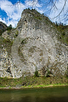 Slovensko tatranské vrcholky v mlhavém počasí