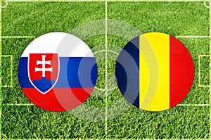 Slovakia vs Romania football match