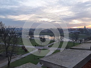 Slovensko Výhled na hrad Wawel