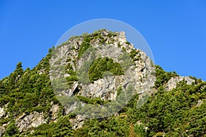 Slovakian carpathian mountains in autumn. green hills with tops