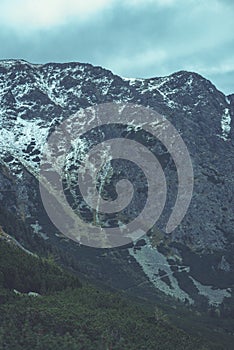 Slovakian carpathian mountains in autumn. green hills with tops