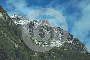 Slovakian carpathian mountains in autumn. green hills with tops