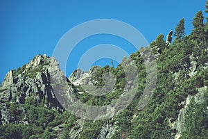 Slovakian carpathian mountains in autumn. green hills with tops