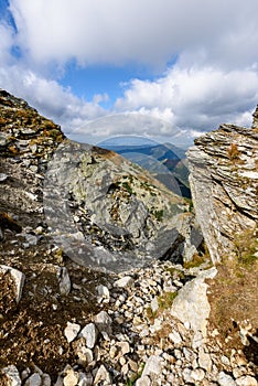 Slovakian carpathian mountains in autumn.