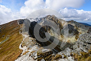 Slovakian carpathian mountains in autumn.