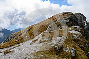 Slovakian carpathian mountains in autumn.