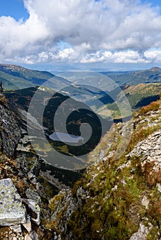 Slovakian carpathian mountains in autumn.