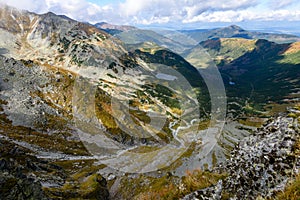 Slovakian carpathian mountains in autumn.