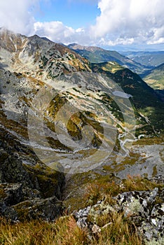 Slovakian carpathian mountains in autumn.