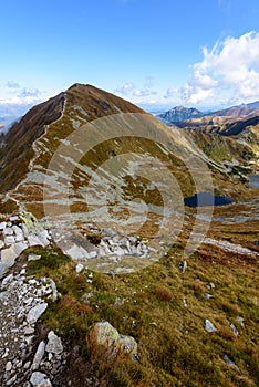 Slovakian carpathian mountains in autumn.