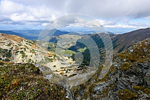 Slovakian carpathian mountains in autumn.