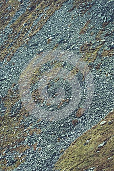 Slovakian carpathian mountains in autumn. rock textures on walls