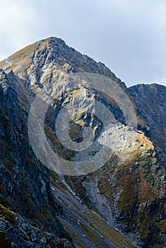 Slovakian carpathian mountains in autumn.