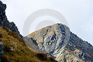 Slovakian carpathian mountains in autumn.