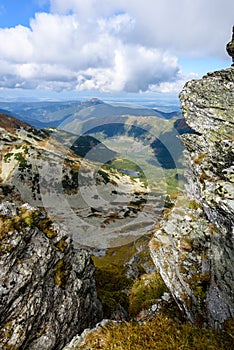 Slovakian carpathian mountains in autumn.