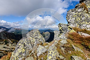 Slovakian carpathian mountains in autumn.