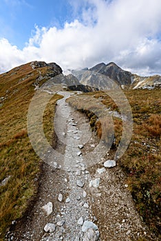 Slovakian carpathian mountains in autumn.