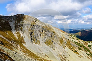 Slovakian carpathian mountains in autumn.