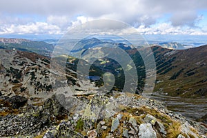 Slovakian carpathian mountains in autumn.