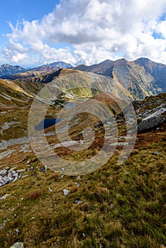 Slovakian carpathian mountains in autumn.