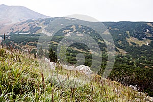 Slovakian carpathian mountains in autumn