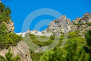 Slovakian tatra mountains in summer