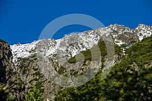 Slovakian tatra mountains in summer