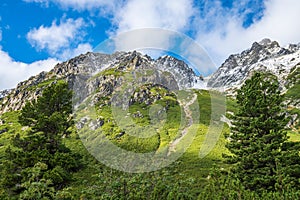 Slovakian tatra mountains in summer