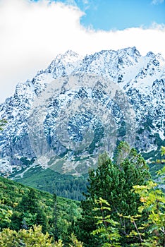 Slovakian tatra mountains in summer