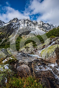 Slovakian tatra mountains in summer