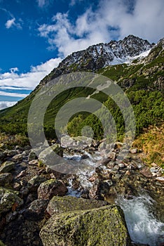 Slovakian tatra mountains in summer