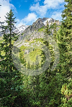 Slovakian tatra mountains in summer