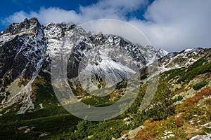 Slovakian tatra mountains in summer