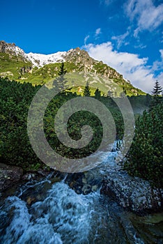 Slovakian tatra mountains in summer