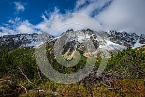 Slovakian tatra mountains in summer