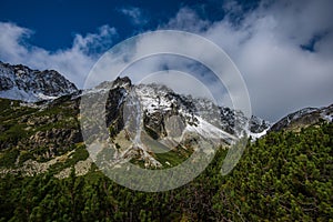 Slovakian tatra mountains in summer