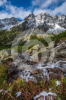 Slovakian tatra mountains in summer