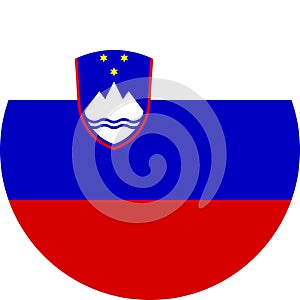 Slovenia Flag illustration vector eps