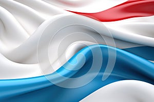 Slovenia Flag Waves in Minimalist 3D Design: Unreal Engine 5