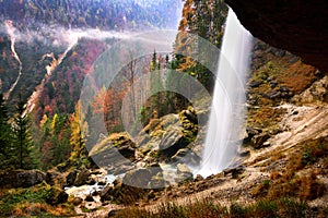 Slovenia landscape ,nature , autumn scene, nature , waterfall ,mountains