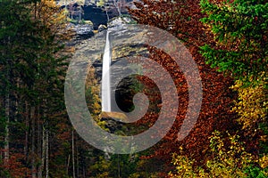 Slovenia landscape ,nature , autumn scene, nature , waterfall ,mountains