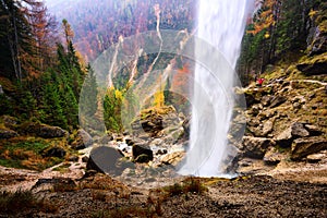 Slovenia landscape ,nature , autumn scene, nature , waterfall ,mountains