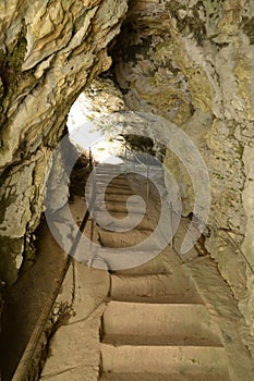 Slovenia, picturesque and historical castle of Predjama