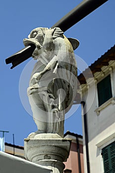 Slovenia, Piran, raingutter