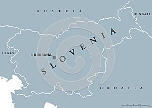 Slovenia political map