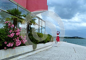 Slovenia, Portorose, seascape before the storm